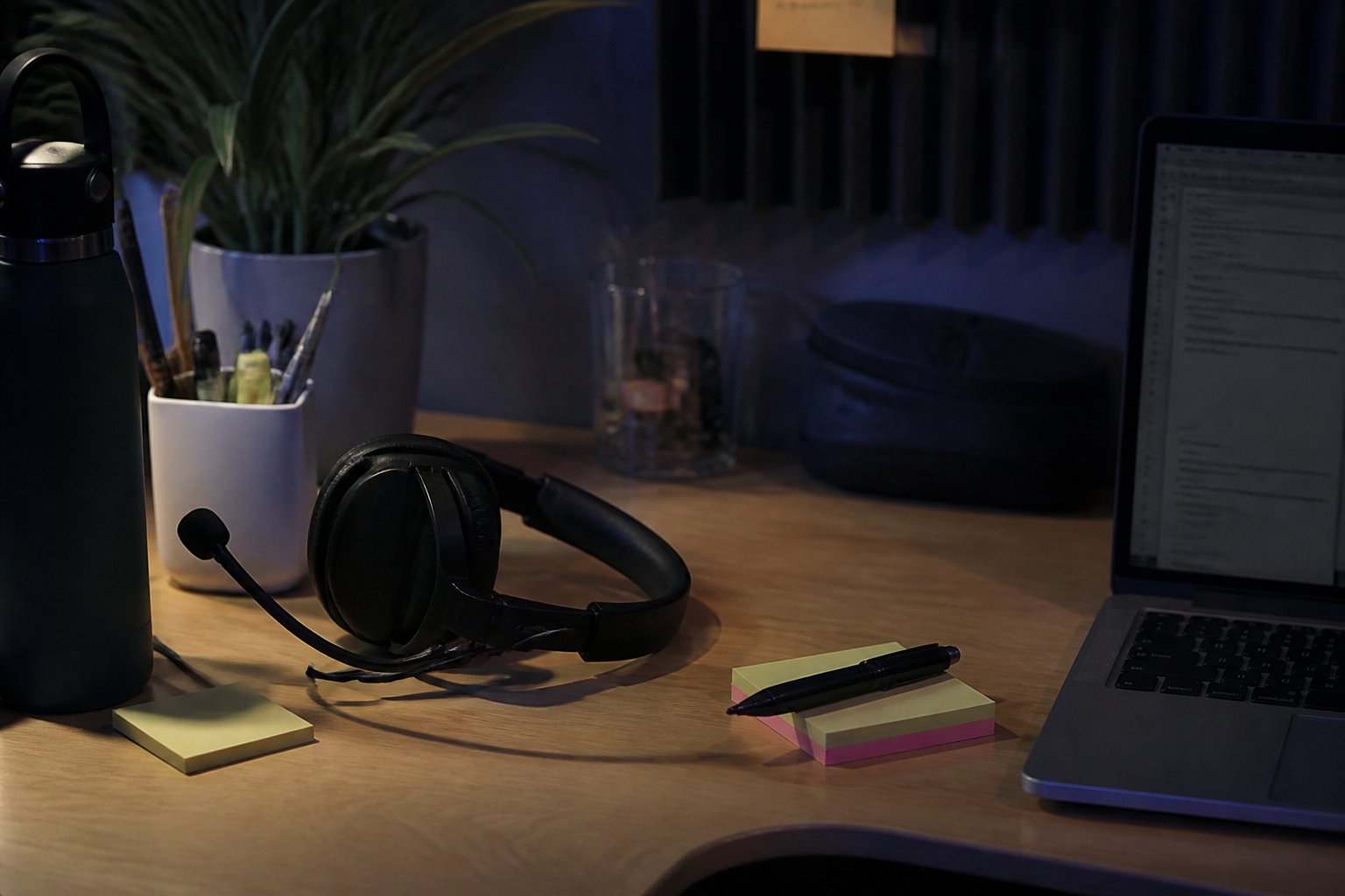 Professional support desk ready for client inquiries